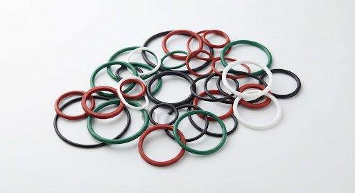 Precision rubber components in a production workshop